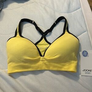 Yellow Jockey Sports Bra - Small